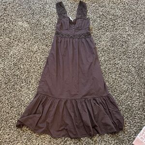 American Eagle Outfitters Dark Brown Maxi Dress